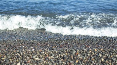 Santorini, Yunanistan sahilde çakıl