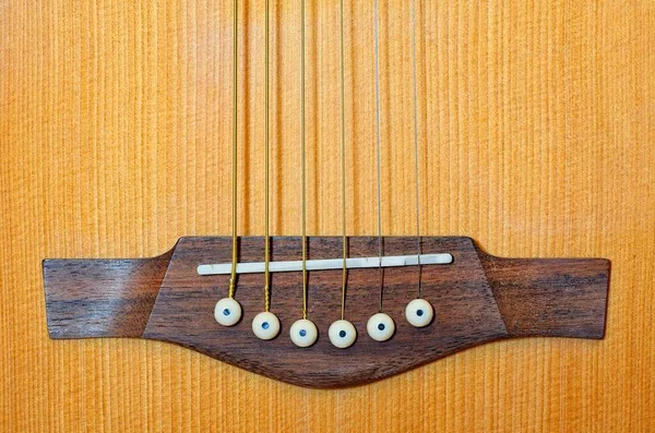 Chitarra Acustica Ponte Legno Naturale Arti Dello Spettacolo — Foto Stock