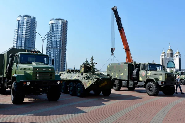 Киев Украина Октября 2018 Военная Техника Международной Специализированной Выставке Оружие — стоковое фото