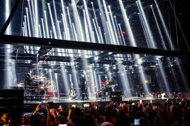 Kiev, Ukrayna - 19 Ekim 2018: Rock grubu Hardkiss 