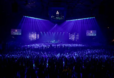 Kiev, Ukrayna - 19 Ekim 2018: Rock grubu Hardkiss 