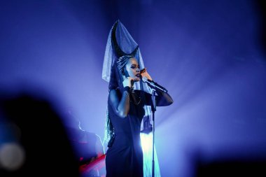 Kiev, Ukrayna - 19 Ekim 2018: Rock grubu Hardkiss 