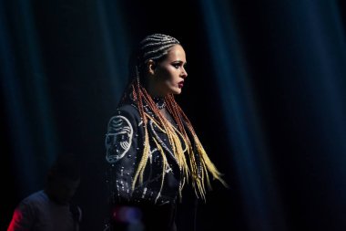 Kiev, Ukrayna - 19 Ekim 2018: Rock grubu Hardkiss 