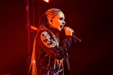 Kiev, Ukrayna - 19 Ekim 2018: Rock grubu Hardkiss 