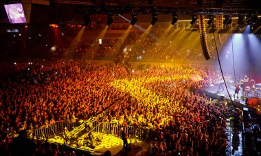 Kiev, Ukrayna - 19 Ekim 2018: Rock grubu Hardkiss 