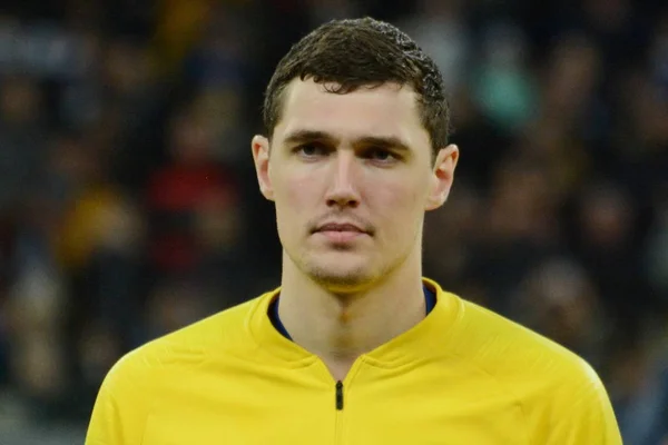 Kyjev Ukrajina Března 2019 Andreas Christensen Chelsea Během Zápasu Evropské — Stock fotografie