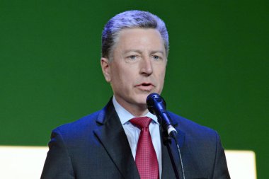 Kiev, Ukrayna - 26 Şubat 2019: Özel temsilcisi, bize departmanı, devlet Kurt Volker 2014 forumda 