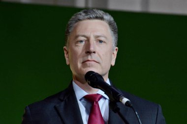 Kiev, Ukrayna - 26 Şubat 2019: Özel temsilcisi, bize departmanı, devlet Kurt Volker 2014 forumda 