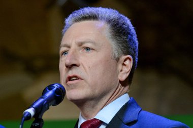 Kiev, Ukrayna - 26 Şubat 2019: Özel temsilcisi, bize departmanı, devlet Kurt Volker 2014 forumda 
