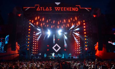 Kiev, Ukrayna - 9 Temmuz 2019: Müzik Festivali Atlas Weekend 2019 Ana Sahne