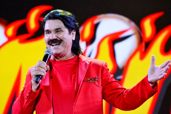 KYIV, UKRAINE - JULY 9, 2019: Singer Pavlo Zibrov during Music Festival Atlas Weekend 2019