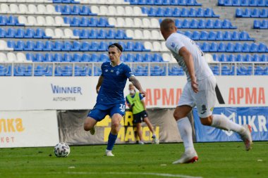 FC Dinamo Kyiv 'in Mykola Shaparenko (L) maçı sırasında Ukrayna Premier Ligi' nde FC Olimpik Donetsk ile 21 Ağustos 2020 tarihinde oynanmıştır.