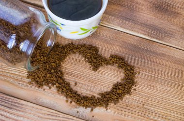 Kalp hazır kahve yaptı