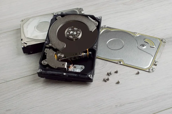 Repair and maintenance of hard drives — Stock Photo, Image