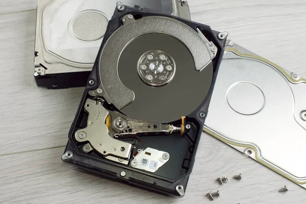 Repair and maintenance of hard drives — Stock Photo, Image