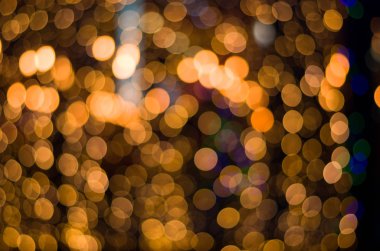 Siyah için güzel altın bokeh