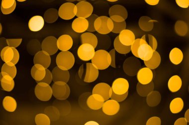 Siyah için güzel altın bokeh