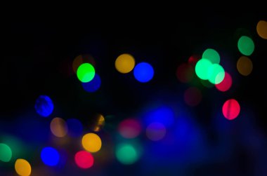 Siyah renkli güzel bokeh