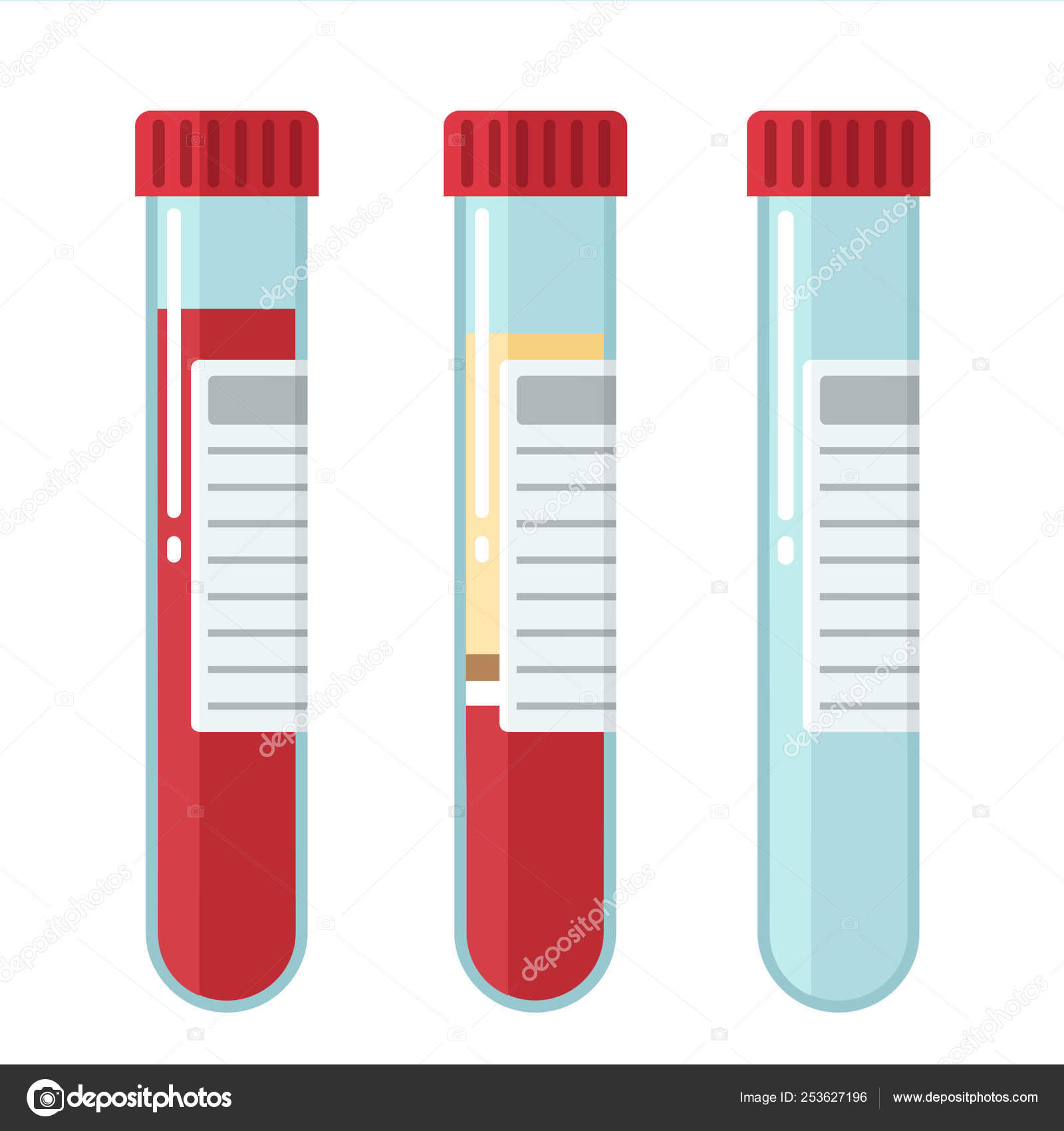 Cartoon colorful blood test Vector Art Stock Images | Depositphotos