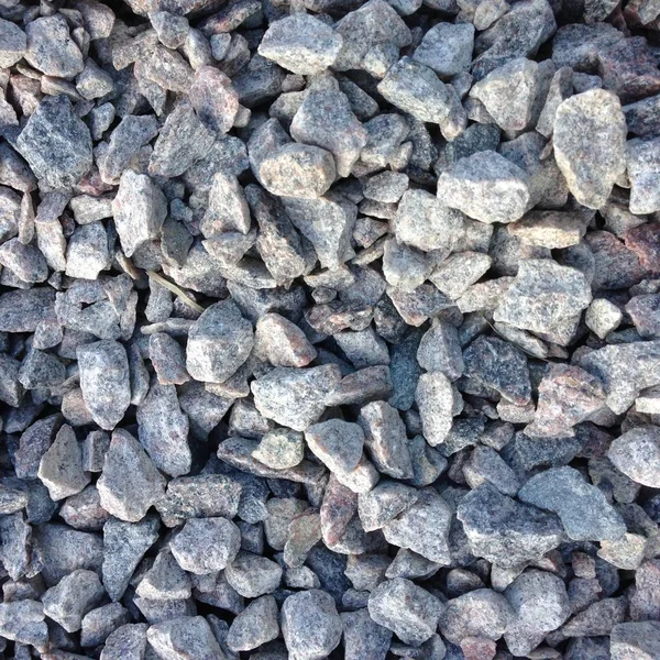 Zdjęcie Tło Kamienie Gruzu Żwiru Tekstury Kamieni Granitu Jest Szary — Zdjęcie stockowe