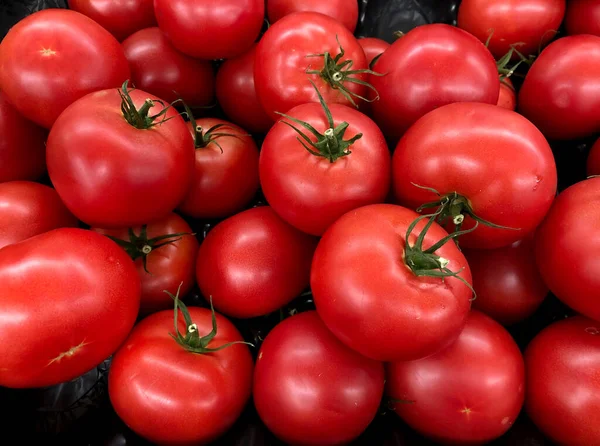 Macro Foto Tomate Cereja Vermelho Vegetal Tomate Vegetal Fruto Está — Fotografia de Stock