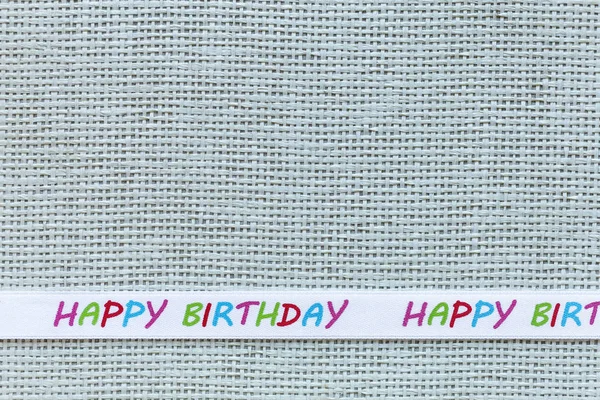 Knitted Box and Decorative Tape With Birthday Message