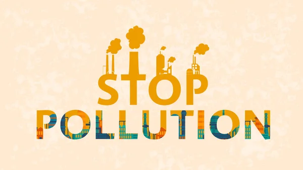 Stop Zanieczyszczeniu Trwałości Ochronie Przyrody Zrównoważonemu Rozwojowi — Zdjęcie stockowe