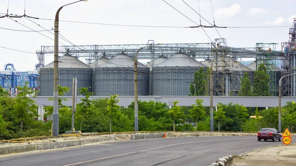 Çok tonlu endüstriyel granary asansör tipi — Stok fotoğraf