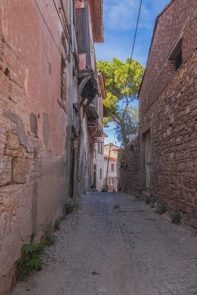 Widok Ulicy Ayvalik Turcja — Zdjęcie stockowe