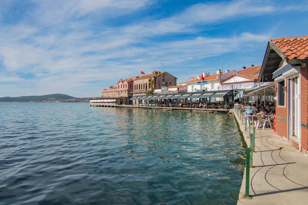 Ayvalik Turquia Outubro 2018 Ayvalik Old Harbour View Ayvalik Destino — Fotografia de Stock