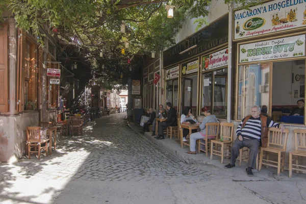 Rua Macaron Ayvalik — Fotografia de Stock