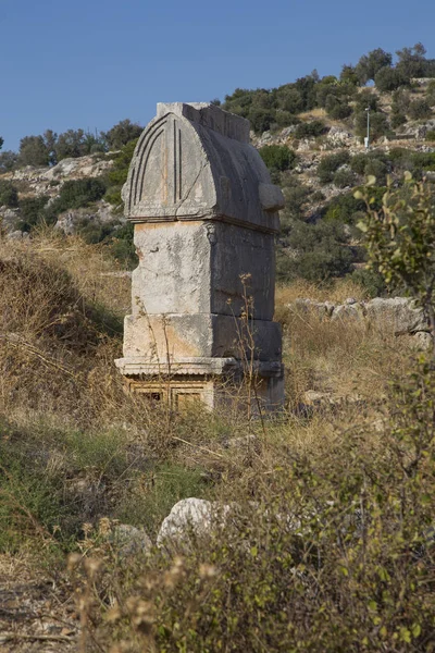 Ancien Tombeau Ruines Patara Turquie — Photo