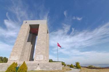 Çanakkale, Türkiye - 15 Ekim 2017: Şehitler Anıtı Türk Kurtuluş Savaşı, Gelibolu, Çanakkale, Türkiye için