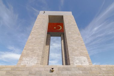 Çanakkale, Türkiye - 15 Ekim 2017: Şehitler Anıtı Türk Kurtuluş Savaşı, Gelibolu, Çanakkale, Türkiye için
