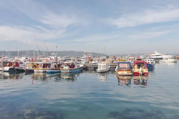 Canakkale Turquia Outubro 2017 Barco Sai Porto Gallipoli Canakkale Turquia — Fotografia de Stock