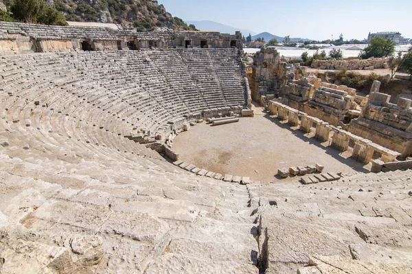土耳其德姆雷的迈拉古希腊罗马圆形剧场 — 图库照片