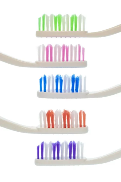 Toothbrushes Isolated on White — Stock Photo, Image