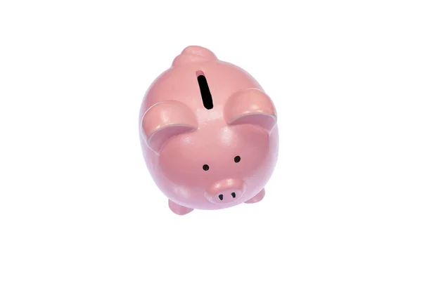 Piggy Bank fotografado na mesa de luz — Fotografia de Stock