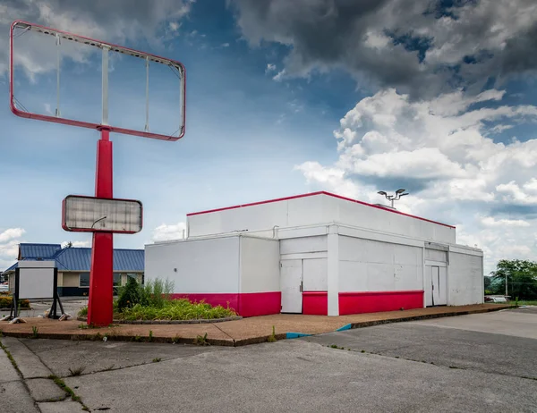 Horizontal Shot Failed Fast Food Restaurant Another Pandemic Business Casualty — Stock Photo, Image