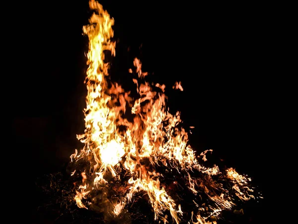 Wielki Pożar Pożar Ciemności Tle — Zdjęcie stockowe