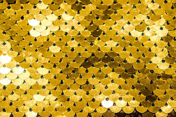 Paillette Lantejoulas Amarelo Cor Ouro Para Decorar Bolsas Roupas Dourado — Fotografia de Stock