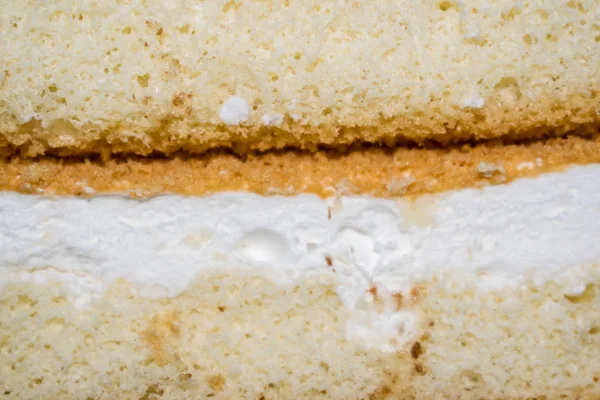 Gâteau Biscuit Miel Tranche Gâteau Sur Une Assiette Pour Fond — Photo