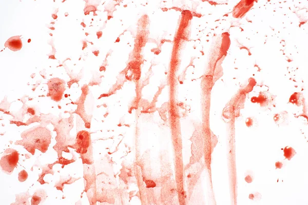 Impressão Listras Sangue Fundo Branco Para Projeto Medicina — Fotografia de Stock