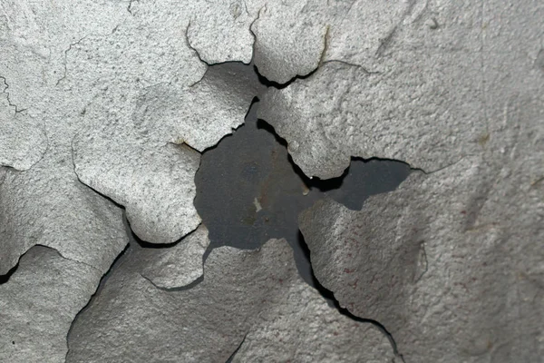 Cracked Surface Asphalt Paint Rust Dirty Gray Cracked Carroses Design — Stock Photo, Image