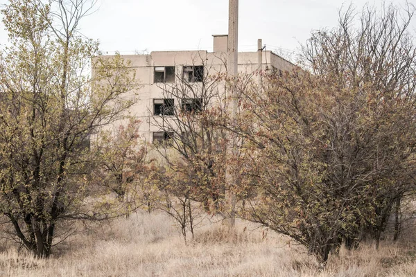 Старый Заброшенный Дом Окон Дверей — стоковое фото