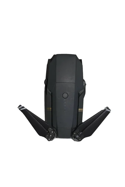 İnsansız hava aracı dji Mavic Pro quadcopter pil güç kaynağı fotoğraf-video çekim beyaz arka planda ülke Kazakistan şehir Kentau üzerinde izole 27 Temmuz, 2019