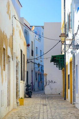 Kuzey Afrika'da Desert Street, Mahdia, Tunus
