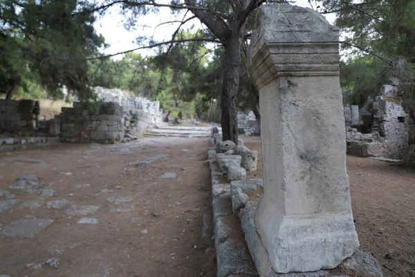 Phaselis Old City Turkey Antalya Ruins Antique Place — Stock Photo, Image