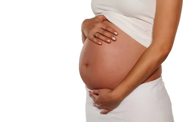 Close Uma Barriga Engraçada Bonito — Fotografia de Stock