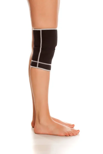 Female Leg Supportive Orthopedic Wrist Knee White Background Royalty Free Stock Images